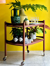 Load image into Gallery viewer, Mid-Century DS Vorster Two-Tier Drinks Trolley