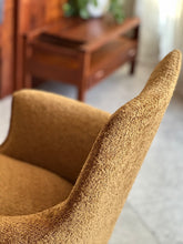Load image into Gallery viewer, Retro Mustard Office Swivel Armchair