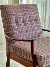 Load image into Gallery viewer, Vintage Armchair in Check