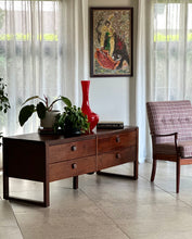 Load image into Gallery viewer, Solid Imbuia Four Drawer Low Cabinet/ Chest