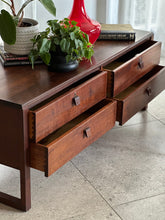 Load image into Gallery viewer, Solid Imbuia Four Drawer Low Cabinet/ Chest