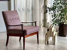 Load image into Gallery viewer, Vintage Armchair in Check