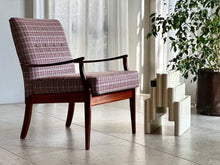 Load image into Gallery viewer, Vintage Armchair in Check