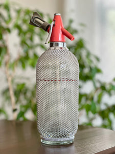 Silver Meshed Soda Syphon