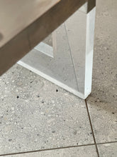 Load image into Gallery viewer, Chrome, Lucite & Brass Square Coffee Table - Attributed to Sandro Petti, Italy