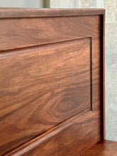 Load image into Gallery viewer, Queen Size Headboard with Attached Pedestals | Solid Kiaat