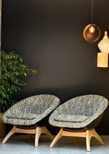 Load image into Gallery viewer, Pair "Lurashell-Style Pod" Chairs | Frystark "Antoinette"