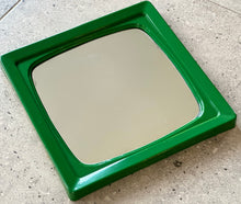 Load image into Gallery viewer, Green Retro Plastic Framed Mirror