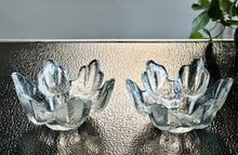Load image into Gallery viewer, Pair of Vintage Glass Candle Holders