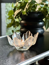 Load image into Gallery viewer, Pair of Vintage Glass Candle Holders