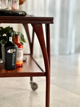 Load image into Gallery viewer, Two Tier Mahogany Trolley