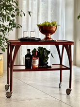 Load image into Gallery viewer, Two Tier Mahogany Trolley