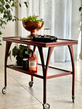 Load image into Gallery viewer, Two Tier Mahogany Trolley