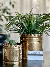 Load image into Gallery viewer, Pair of Brass Planters