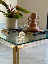 Load image into Gallery viewer, Lucite & Brass Coffee Table