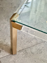 Load image into Gallery viewer, Lucite &amp; Brass Coffee Table
