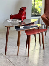 Load image into Gallery viewer, Mid-Century Nest of Three Side Tables