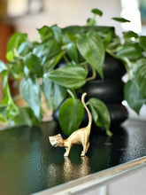 Load image into Gallery viewer, Brass Cat Figurine