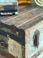 Load image into Gallery viewer, Vintage Trunk with Wood & Metal Reinforcements