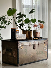 Load image into Gallery viewer, Vintage Trunk with Metal Finish
