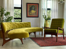 Load image into Gallery viewer, Mid-Century Curved Couch