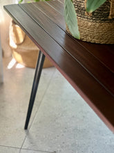 Load image into Gallery viewer, Retro Dining Table, Solid Wood & Steel