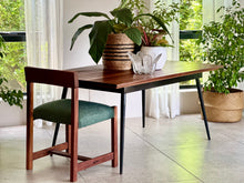 Load image into Gallery viewer, Retro Dining Table, Solid Wood & Steel