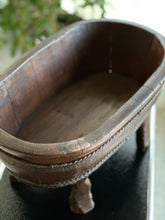 Load image into Gallery viewer, African Hand-Carved Wooden Vessel / Planter