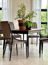 Load image into Gallery viewer, Set of Six Retro Steel & Fabric Chairs