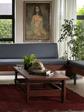 Load image into Gallery viewer, Retro Steel & Solid Wood Couch SET / L-Shaped