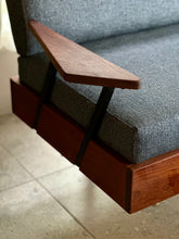 Load image into Gallery viewer, Retro Steel & Solid Wood Couch SET / L-Shaped