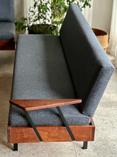 Load image into Gallery viewer, Retro Steel & Solid Wood Couch SET / L-Shaped