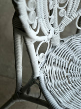 Load image into Gallery viewer, Vintage Ornate Rattan & Cane Peacock-Style Chair