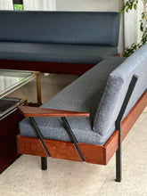 Load image into Gallery viewer, Retro Steel & Solid Wood Couch SET / L-Shaped