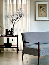 Load image into Gallery viewer, Mid-Century, Danish-Style Sofa with Houndstooth Fabric