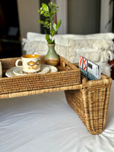 Load image into Gallery viewer, Rattan Breakfast Tray