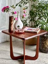 Load image into Gallery viewer, Mid- Century Solid Mahogany Lamp / Side Table - X Leg Base