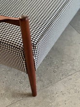 Load image into Gallery viewer, Mid-Century, Danish-Style Sofa with Houndstooth Fabric