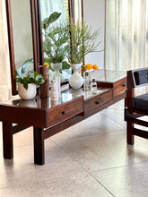 Load image into Gallery viewer, Retro Imbuia Dresser & Stool