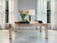 Load image into Gallery viewer, Mid-Century Brass /Chrome Coffee Table With Glass Top