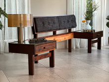 Load image into Gallery viewer, Retro Imbuia Queen Size Headboard