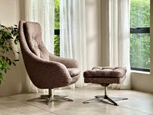 Load image into Gallery viewer, Retro Zodiac Swivel Chair With Footstool