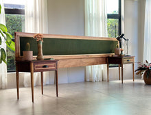 Load image into Gallery viewer, Vintage Queen Size Headboard With Pedestals