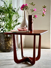 Load image into Gallery viewer, Mid- Century Solid Mahogany Lamp / Side Table - X Leg Base