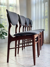 Load image into Gallery viewer, Set Of Four, Mid-Century Scandinavian-style Dining Chairs