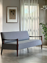 Load image into Gallery viewer, Mid-Century, Danish-Style Sofa with Houndstooth Fabric