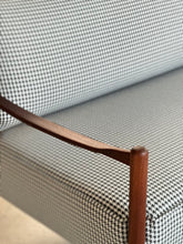 Load image into Gallery viewer, Mid-Century, Danish-Style Sofa with Houndstooth Fabric