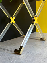Load image into Gallery viewer, Lucite & Brass Serving / Bar Table