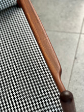 Load image into Gallery viewer, Mid-Century, Danish-Style Sofa with Houndstooth Fabric