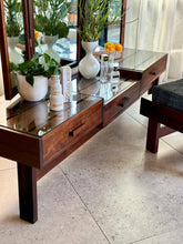 Load image into Gallery viewer, Retro Imbuia Dresser & Stool